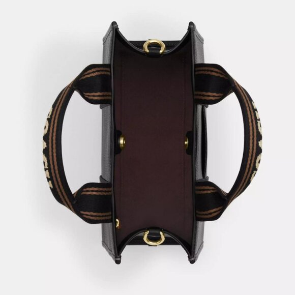 Coach Smith Tote Bag 24 NWT Pebbled Leather Black - Picture 3 of 10